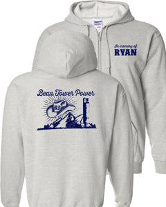 Ryan Jarmon "Bean Tower Power" Zip Front Hoodie
