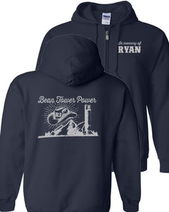 Ryan Jarmon "Bean Tower Power" Zip Front Hoodie
