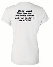 Load image into Gallery viewer, Ladies &quot;Hand Over My Mouth&quot;  Christian V-Neck T-Shirt