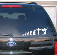 Load image into Gallery viewer, 10 inch Christian Evolution Window Sticker